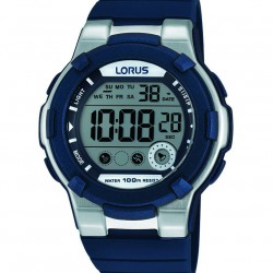 LORUS  heren horloge digitaal siliconen donkerblauw R2355KX9 - 10027291