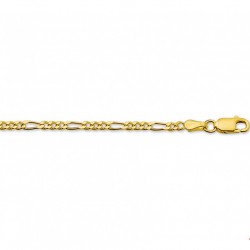 Geel gouden 14kt figaro armband 40.18425 - 10028620