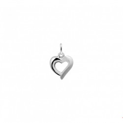 zilveren hanger hart mat glans open  13.23287 - 10029295