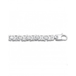 Zilveren armband 21cm koningsschakel plat 6,5 mm   13.22971 - 10029326