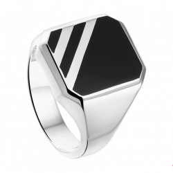 Zilveren Heren Ring onix 10.13987 - 10015135