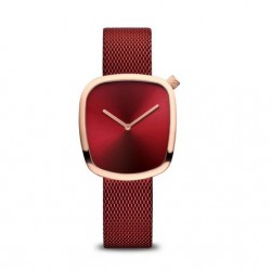 Bering pebble horloge rood /rosé l 18034-004 - 10032577