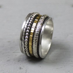 JEH  Ring zilver + Gold FIlled Creatief mt 56 - 10032620