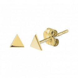 Gouden oorknoppen Driehoek - 10031644