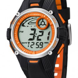 calypso horloge zwart/oranje K5558/4 - 10031684