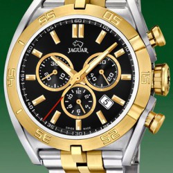 Jaguar bicolor heren horloge zwarte wijzerplaat chronograaf J855/3 - 10031491