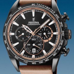 Festina heren horloge beige/zwart     f20351/1 - 10030197