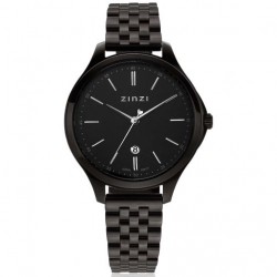 Zinzi horloge Classy 34mm rose bicolor, zwarte wijzerplaat ZIW1037 - 10031900