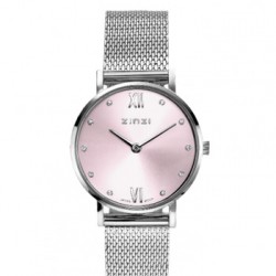 zinzi dames horloge lady roze wijzerplt met zirkonia  ziw641M - 10032343
